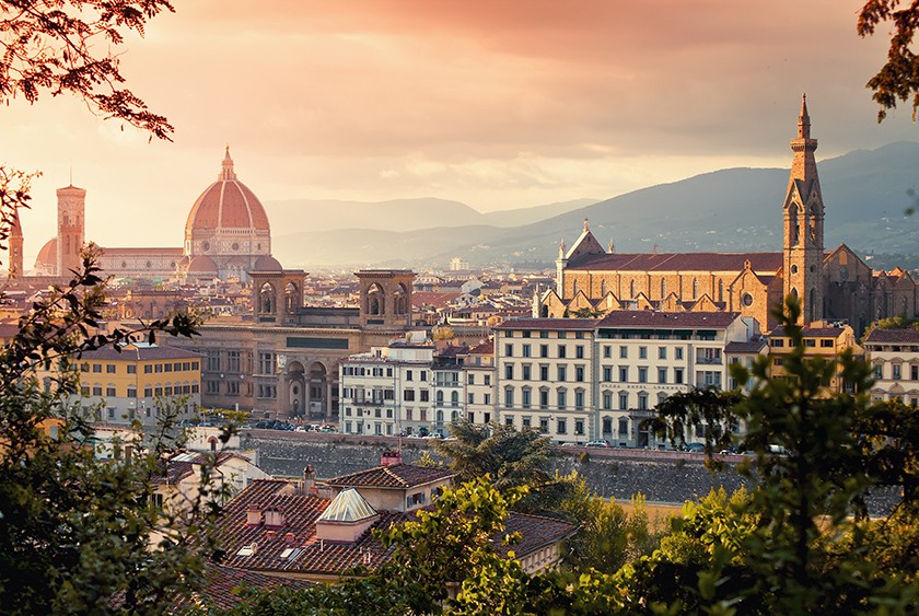 Visite à pied de Florence.