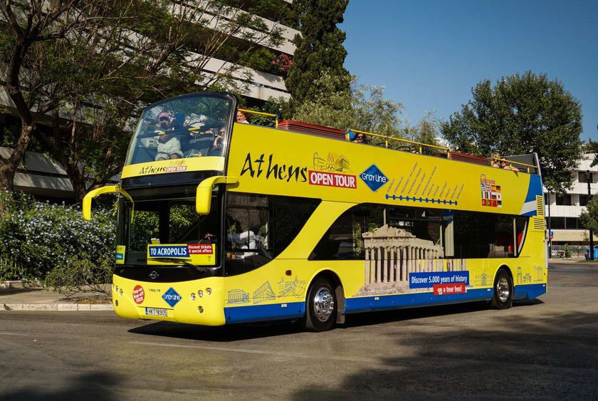 Bus à arrêts multiples « Hop on Hop off » Athènes