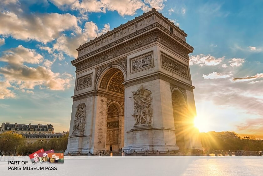 Arc de Triomphe et accès au toit