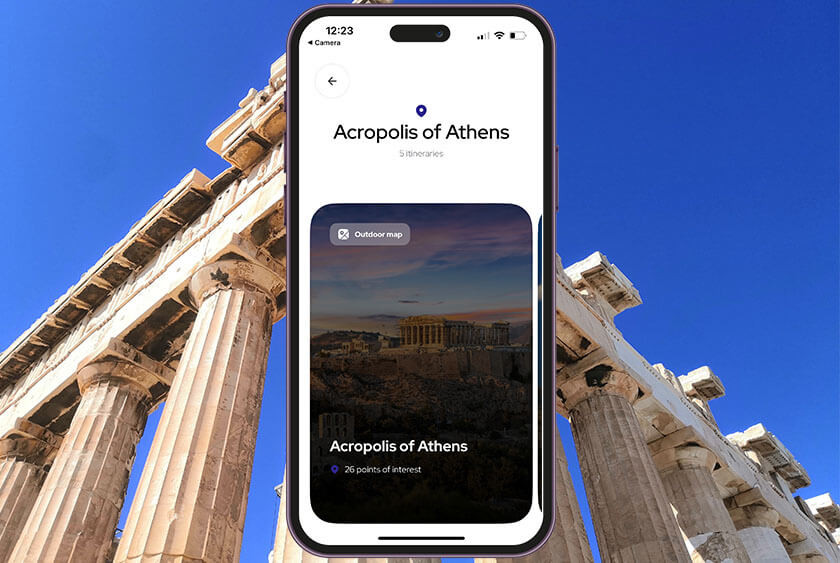 Application POPGuide : audioguide pour Athènes